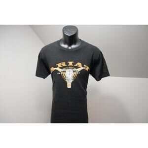 Ariat Tee Shirt Black Short Sleeve Graphic Work Cotton Mens Size Medium